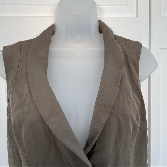 Banana Republic Brown Blazer Vest Suit 6 Office Career - Picture 2 of 10